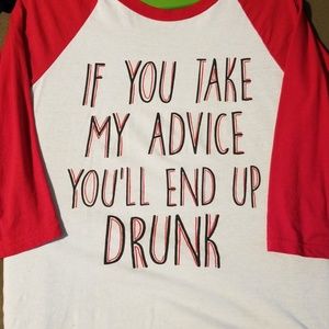 Graphic baseball tee